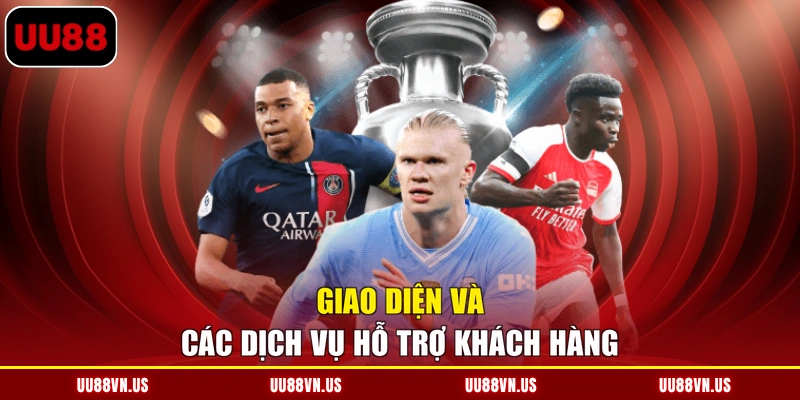 Giao diện và các dịch vụ hỗ trợ khách hàng